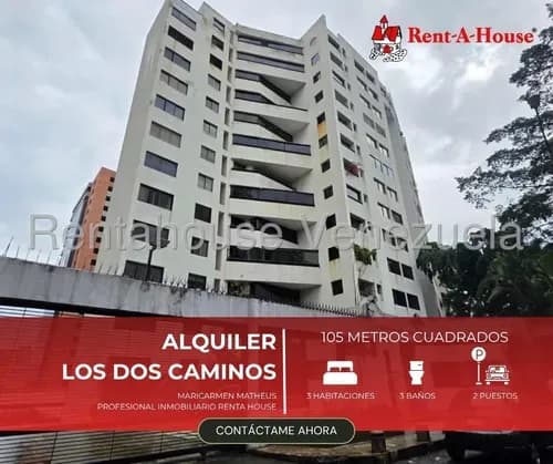 Apartamento En Alquiler En Av. Sucre Los Dos Caminos, Caracas, Amoblado Y Remodelado Con Cocina Nueva, Aire Acondicionado Y Vigilancia 24/7. Mls #26-18975