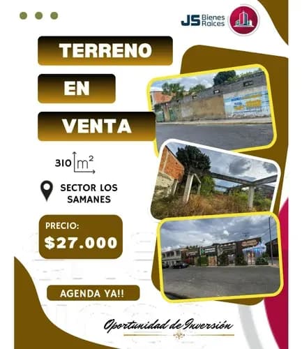 Terreno En Venta Sector Los Samanes. 002jsc