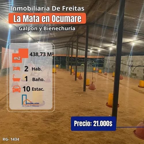 Galpones Y Bienechuria En Sector La Mata, Charallave
