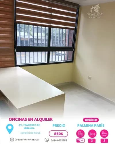 Oficinas En Alquiler En Caracas Av. Francisco De Miranda - Edificio Los Indios