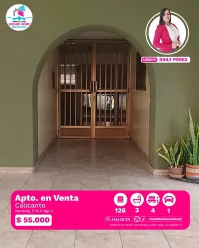 Venta De Apartamento Para Remodelar En Calicanto, Quedará Todo Pintado De Blanco Y Listo Para Hacerlo A Tu Gusto.
