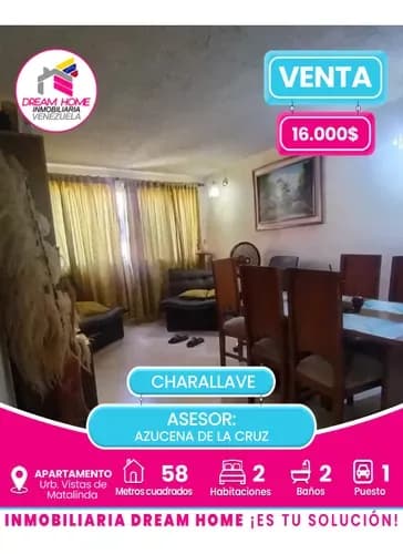 Apartamento En Venta Urb. Vistas De Matalinda - Charallave