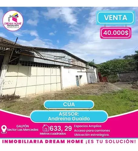 Galpón En Venta Sector Las Mercedes - Cúa.