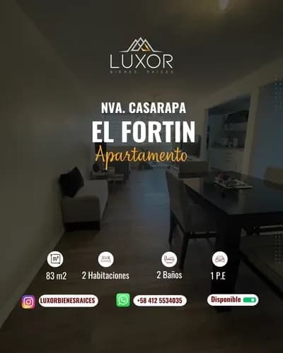 Apartamento El Fortín Nueva Casarapa Guarenas @luxorbienesraices