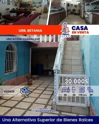 Casa En Venta Urb. Betania Charallave
