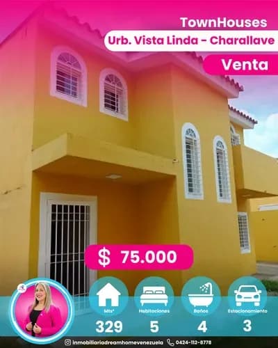 Townhouse A Estrenar En Venta Urb. Vista Linda - Charallave