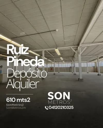 Piso Industrial Depósito Alquiler Ruiz Pineda 610 Mts2. Sonmetros2
