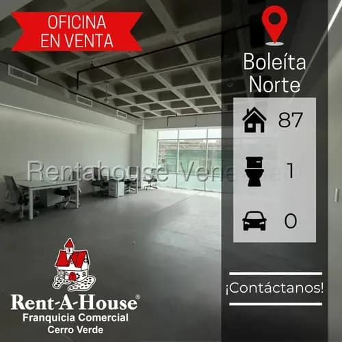 En Venta Remodelada Y Cómoda Oficina Ubicada En Boleíta Norte Mls #26-13456 Cv