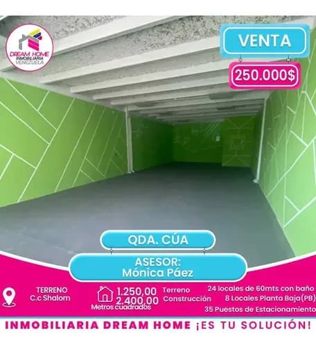 Terreno En Venta C.c Shalom Qda. De Cúa