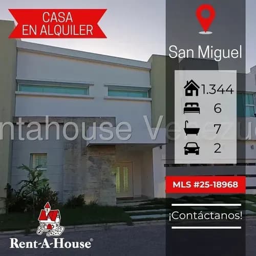 En Alquiler Exclusiva E Impecable Casa Con Amplio Jardín En San Miguel/maturín Mls 25-18968