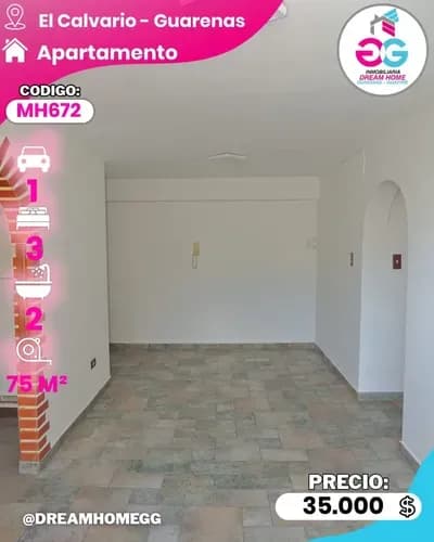 Apartamento En Venta El Calvario Guarenas Residencias La Piedra