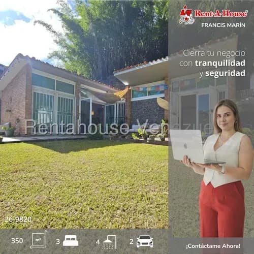 Oportunidad: Casa De Un Nivel Con Anexo, Terrazas Y Gran Vista En Las Marías El Hatillo Caracas 9820