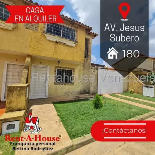 En Alquiler Moderno E Iluminado Townhouse Ubicado En Av. Jesus Subero Mls #26-7455 Cv