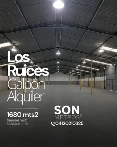 Galpón Local Alquiler Los Ruices 1680 Mts2. Sonmetros2