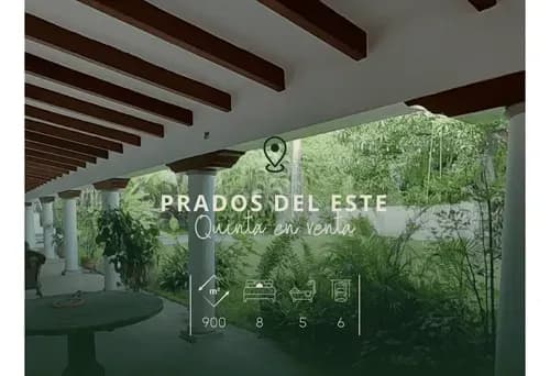 Prados Del Este. Venta Casa /1.505 Mts2 T. /900mts2 C. / 8h/ 5b / 6e