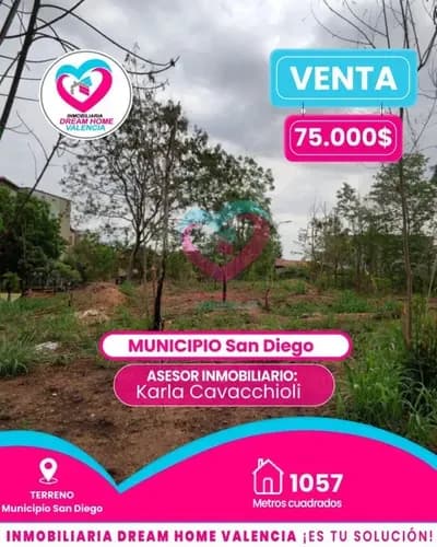 Terreno En Venta Municipio San Diego - Valencia