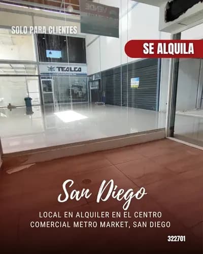 Local En Alquiler En El Centro Comercial Metro Market, San Diego 322701