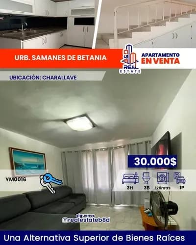 Apartamento En Venta Samanes De Betania/ Charallave