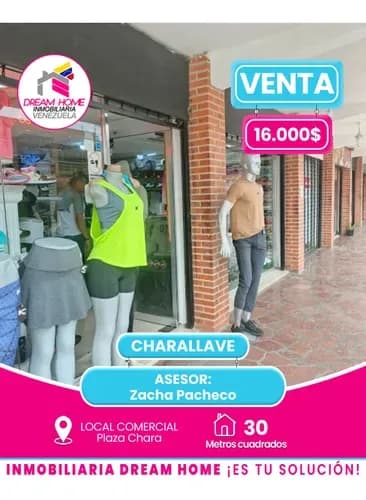 Local Comercial En Venta Plaza Chara Charallave.