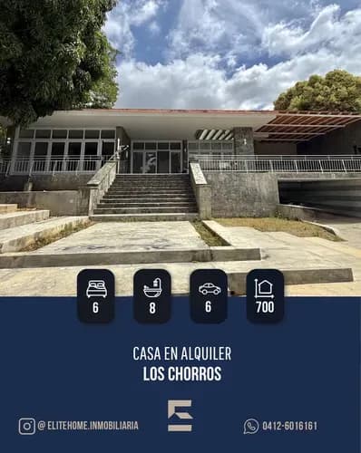 Casa En Alquiler En Los Chorros. Comercial O Residencial