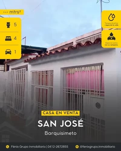 Espaciosa Casa En Venta, San José. Barquisimeto. Estado Lara. -fg.