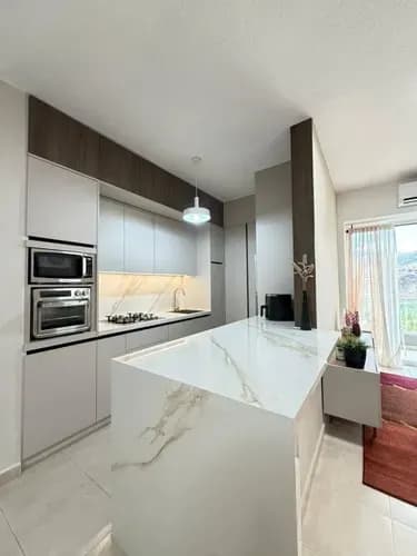 Venta De Moderno Apartamento En Resd. Balcones Del Viento Tazajal Amoblado. Rg, Un Edificio De Construcción Reciente Revestido En Totalmente Tablillas, Parque Infantil, Área De Parrilleras, Terraza.