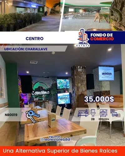 Fondo De Comercio En Venta Centro / Charallave