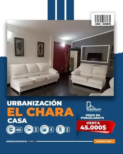 Casa En Venta En La Urbanización El Chara . Charallave
