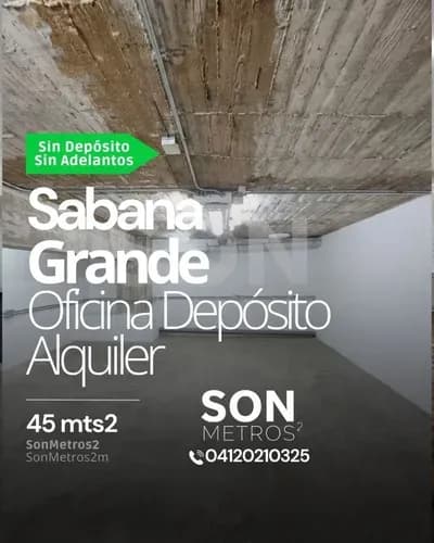 Oficina Deposito Alquiler Sabana Grande 45 Mts2. Sonmetros2