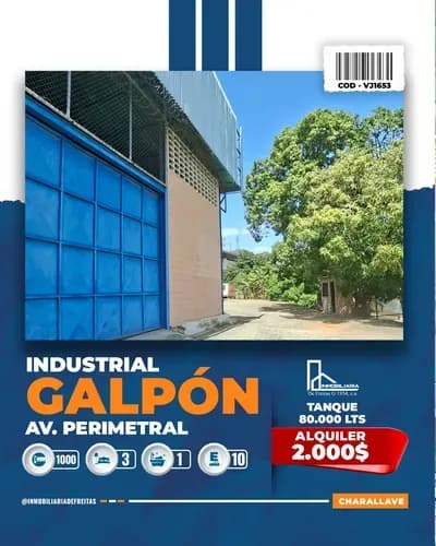 En Alquiler Galpón En Av . Perimetral De Charallave
