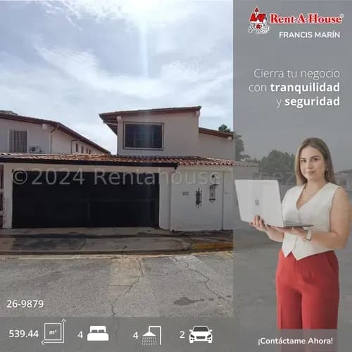Amplia Casa Santa Paula Caracas : 4 Salas, Patios Internos Y Vigilancia 9879