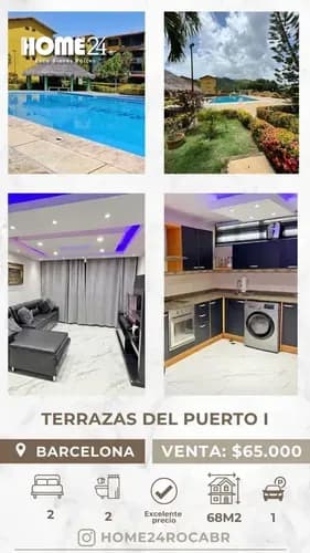 ¡apartamento En Venta En Terrazas Del Puerto!
