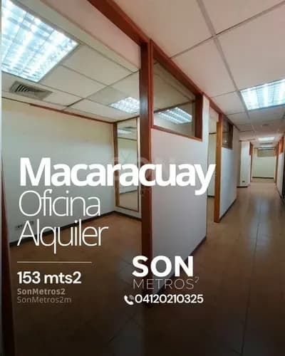 Oficina Alquiler Macaracuay 153 Mts2. Sonmetros2
