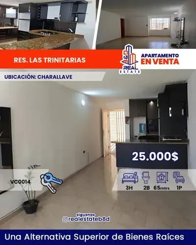 Apartamento En Venta Res. Las Trinitarias/ Charallave.