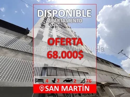 San Martín, 4 Habitaciones, 2 Baños, 2 Estacionamientos, Piso 9, 76 Mts2 Construcción