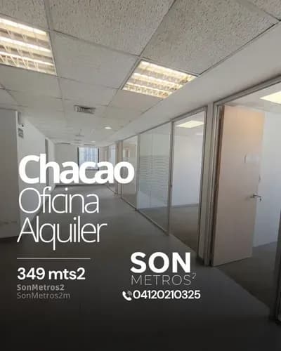 Oficina Alquiler Chacao 349 Mts2. Sonmetros2