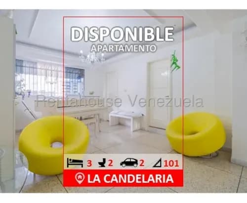 La Candelaria, 3 Habitaciones, 2 Baños, 2 Estacionamientos, Piso 8 101 Mts2 Construcción Precio 120.000$