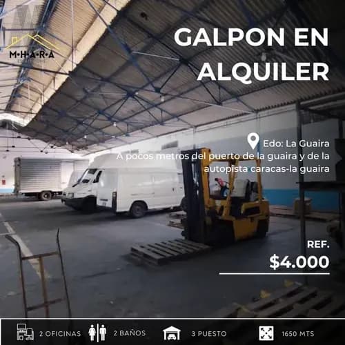 Galpón En Alquiler En Montesano