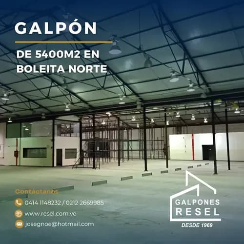 #1725 Galpón De 5400m2 En Boleita Norte - Caracas
