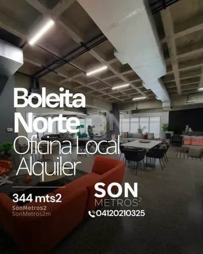Local Pb Alquiler Boleita Norte 212 Mts2 + Terraza 132 Mts2 = 344 Mts2. Sonmetros2