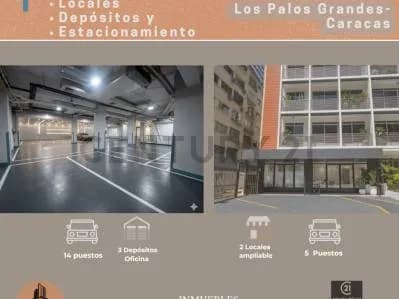 Inversión: 2 locales ampliables, 14 ptos estacionamiento.Palos Grandes, Caracas