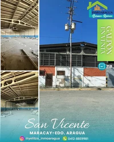 Galpón En Venta/ San Vicente, Maracay/ Yp1390