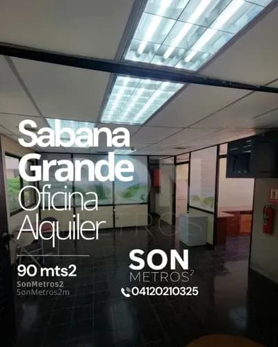 Oficina Amoblada Alquiler Sabana Grande 90 Mts2. Sonmetros2