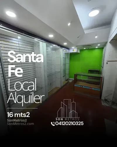 Local Alquiler Cc Santa Fe 16 Mts2. Sonmetros2