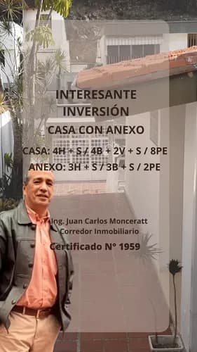 Jcm Venta De Agradable Casa Con Una Segunda Unidad De Vivienda, En La Urb. Prados Del Este