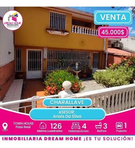 Town House En Venta Paso Real- Charallave