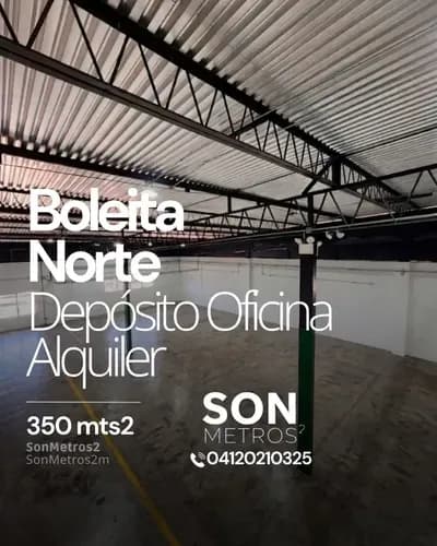 Piso Industrial Depósito Oficina Amoblado Doble Altura Alquiler Boleita Norte 350 Mts2. Sonmetros2 B-9qnx 2004