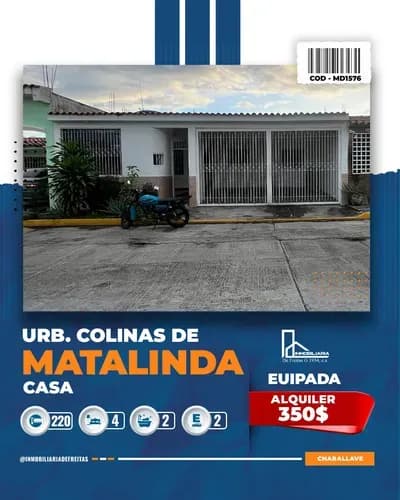 Alquiler De Casa Semi-equipada En La Urbanización Colinas De Matalinda. Charallave