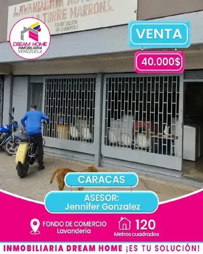 Fondo De Comercio De Lavandería En Venta Torre Marrón. Catia Caracas.