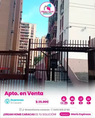 Venta De Apartamento En Guarenas El Calvario Parque Residencial Los Caminos.